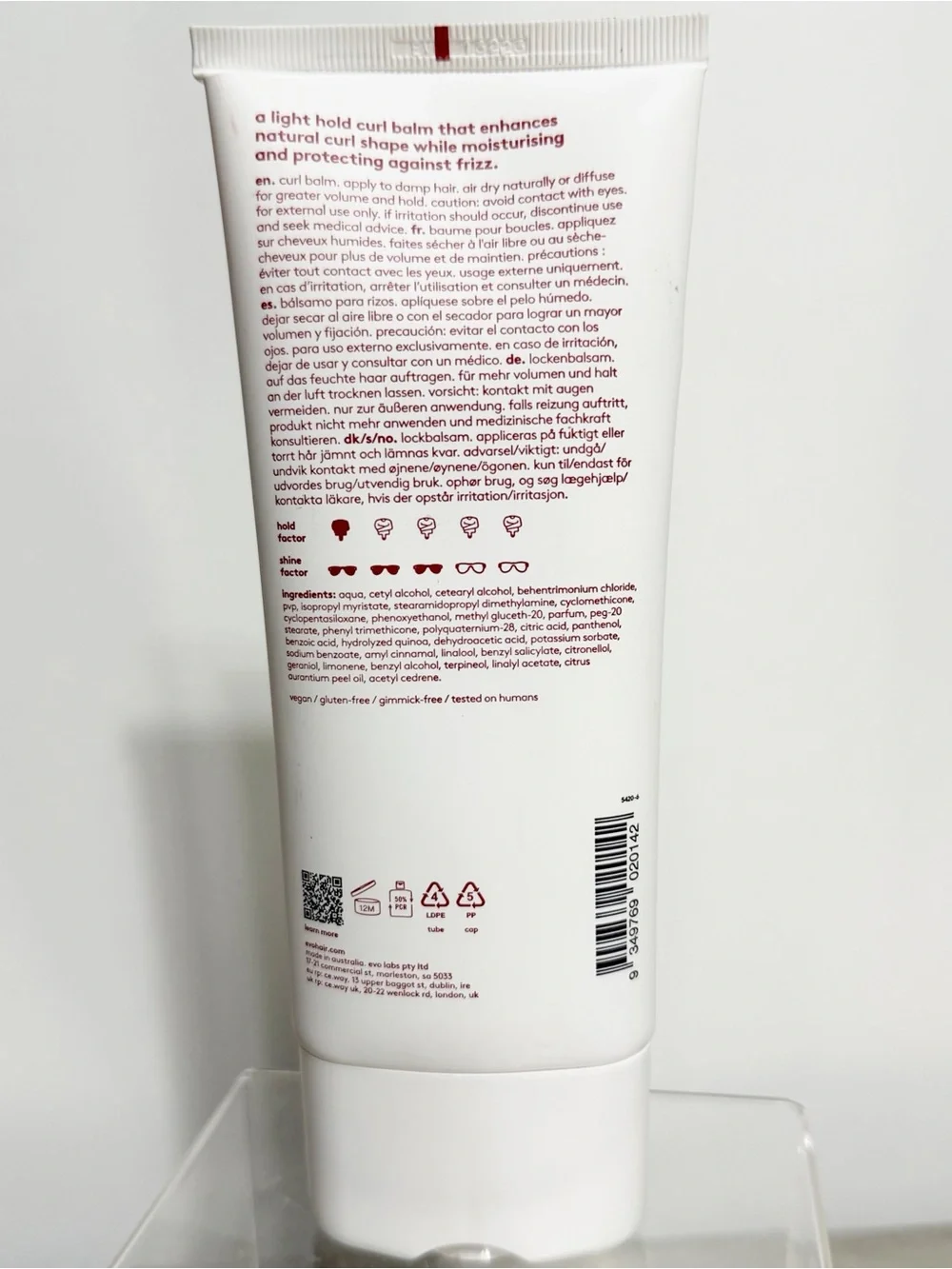 EVO Liquid Rollers Curl Balm Light Hold 6.8oz (200mL) ~ NEW / Sealed